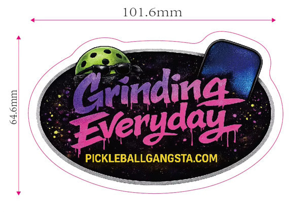 Grinding Everyday Water Bottle Decal